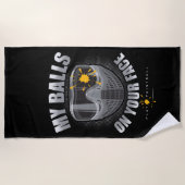 Paintball auf deinem Gesicht Strandtuch (Vorderseite)