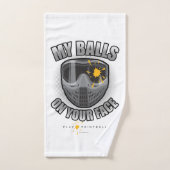 Paintball auf dem Gesicht Badhandtuch Set (Handtuch)