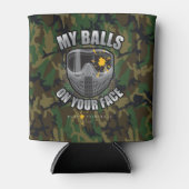 Paintball auf dem Gesicht Dosenkühler (Vorderseite)