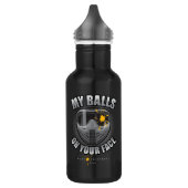 Paintball auf dem Gesicht Edelstahlflasche (Links)