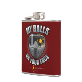 Paintball auf dem Gesicht Flachmann (Links)