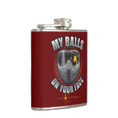 Paintball auf dem Gesicht Flachmann (Rechts)