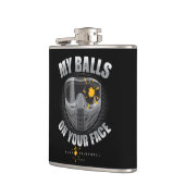 Paintball auf dem Gesicht Flachmann (Links)