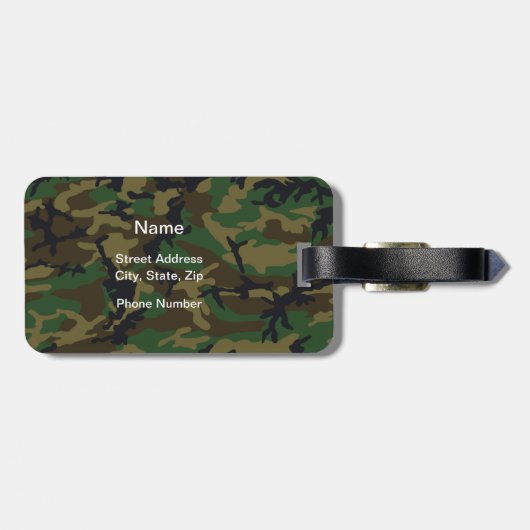 Paintball auf dem Gesicht Gepäckanhänger (Rückseite horizontal)