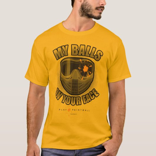 Paintball auf dem Gesicht T-Shirt (Vorderseite)