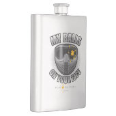 Paintball auf Ihrem Gesicht Flachmann (Rechts)