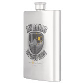 Paintball auf Ihrem Gesicht Flachmann (Links)