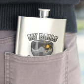 Paintball auf Ihrem Gesicht Flachmann (Beispiel)