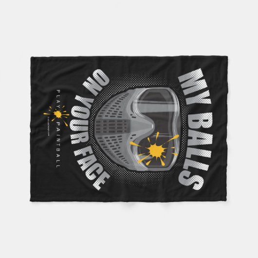 Paintball auf Ihrem Gesicht Fleecedecke (Vorderseite (Horizontal))