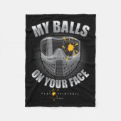 Paintball auf Ihrem Gesicht Fleecedecke (Vorderseite)