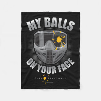 Paintball auf Ihrem Gesicht Fleecedecke