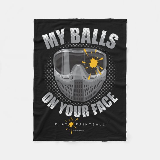 Paintball auf Ihrem Gesicht Fleecedecke (Vorderseite)