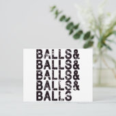 Paintball Balls Postkarte (Stehend Vorderseite)