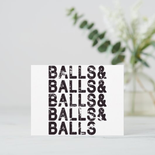 Paintball Balls Postkarte (Stehend Vorderseite)