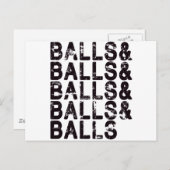 Paintball Balls Postkarte (Vorne/Hinten)