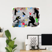 Paintball Battle Poster (Heimbüro)