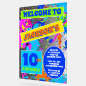 Paintball Birthday Party Akryllische Zeichen Acrylschild (Winkel)