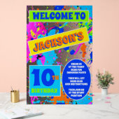 Paintball Birthday Party Akryllische Zeichen Acrylschild (Hochzeit)