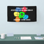 Paintball Birthday Party Begrüßungsbanner Banner (Messe)