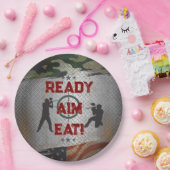 Paintball Birthday Party Militärische Camouflage U Pappteller (Party)