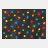 Paintball Birthday Spritzer Geschenkpapier Set (Vorderseite)