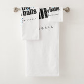 Paintball Blue Balls Badhandtuch Set (Insitu)