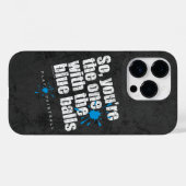Paintball Blue Balls Case-Mate iPhone Hülle (Rückseite (Horizontal))