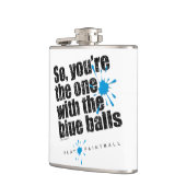 Paintball Blue Balls Flachmann (Links)