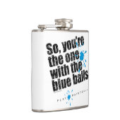 Paintball Blue Balls Flachmann (Rechts)