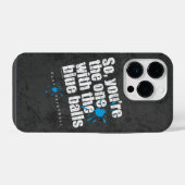 Paintball Blue Balls iPhone Hülle (Rückseite (Horizontal))