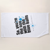 Paintball Blue Balls Strandtuch (Vorderseite)