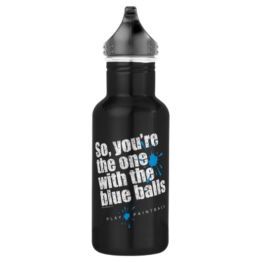 Paintball Blue Balls Trinkflasche (Rechts)