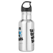 Paintball Blue Balls Trinkflasche (Vorderseite)
