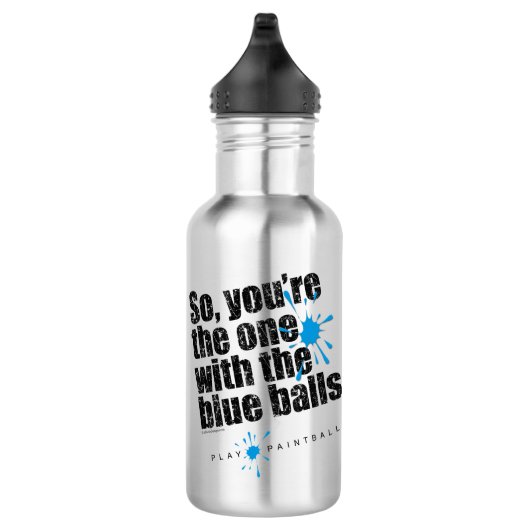 Paintball Blue Balls Trinkflasche (Rechts)