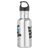 Paintball Blue Balls Trinkflasche (Rückseite)
