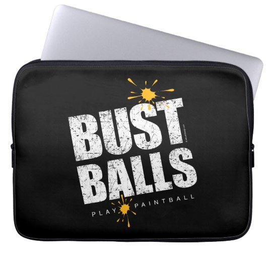 Paintball Bust Balls Laptopschutzhülle (Vorderseite)