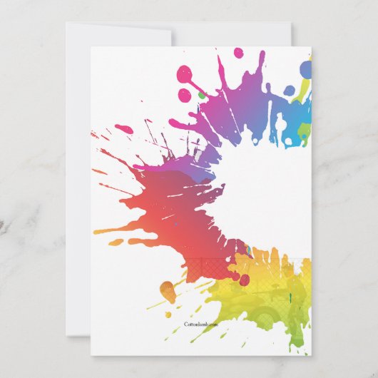 Paintball Challenge Einladung (Rückseite)