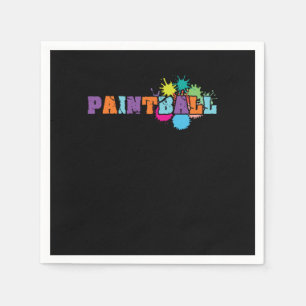 Paintball Color Splat Paintball Game Marker Gift Serviette
