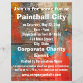 Paintball Corporate Event oder Fundraiser Flyer (Vorne)