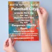 Paintball Corporate Event oder Fundraiser Flyer (Hand)