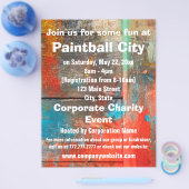 Paintball Corporate Event oder Fundraiser Flyer (Einzeln)