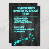 Paintball-Einladung Einladung (Vorne/Hinten)