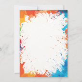 Paintball Einladung zum Geburtstag (Rückseite)