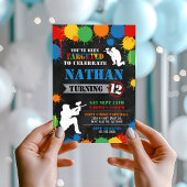 Paintball Einladung zum Geburtstag, Paintball Einl