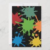 Paintball Einladung zum Geburtstag | Paintball-Par (Rückseite)