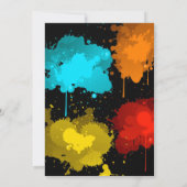 Paintball Einladung zum Geburtstag | Paintball-Par (Rückseite)