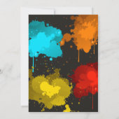 Paintball Einladung zum Geburtstag | Paintball-Par (Rückseite)