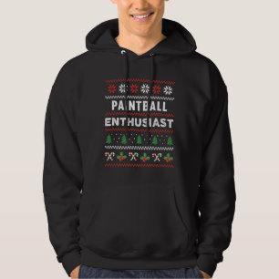 Paintball-Enthusiasten Ugly Christmas Sweater Gesc Hoodie