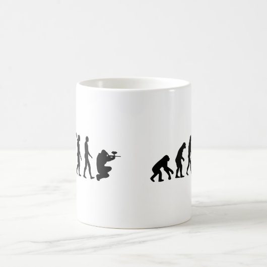 Paintball-Evolution Kaffeetasse (Mittel)