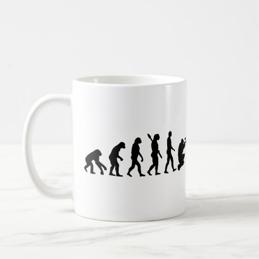 Paintball-Evolution Kaffeetasse (Links)